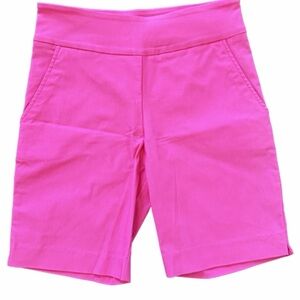 Sara Campbell Pink Tailored Shorts XS Preppy Resort Golf Bermuda Shorts